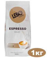 Кофе в зернах LEBO Espresso MILKY 1000 г