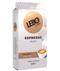 Кофе молотый LEBO Espresso MILKY 230 г