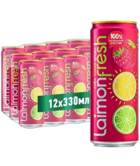 Газированный напиток Laimon Fresh Лайм Лимон ЯГОДЫ 330 мл ж/б