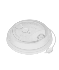 Крышка с колпачком на поводке FLIP-TOP Прозрачная Матовая d=80