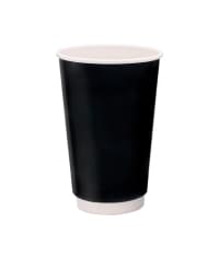 Бумажный 2-слойный стакан Черный d=90 400 мл