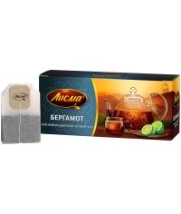 Чай Лисма черный ароматизированный крепкий Бергамот 25 пак. × 1.5 г
