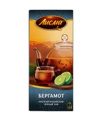 Чай Лисма черный ароматизированный крепкий Бергамот 25 пак. × 1.5 г