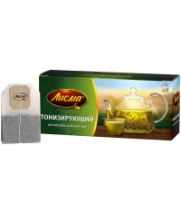 Чай зеленый Лисма Тонизирующий китайский 25 пак. × 1.5 г