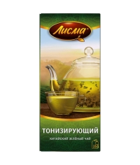 Чай зеленый Лисма Тонизирующий китайский 25 пак. × 1.5 г