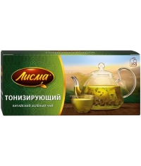 Чай зеленый Лисма Тонизирующий китайский 25 пак. × 1.5 г