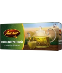 Чай зеленый Лисма Тонизирующий китайский 25 пак. × 1.5 г