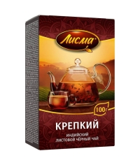 Чай черный Лисма Крепкий индийский листовой 100 г