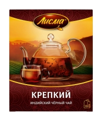 Чай черный Лисма Крепкий индийский 100 пак. × 2.0 г