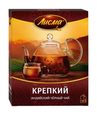 Чай черный Лисма Крепкий индийский 100 пак. × 2.0 г Чай черный Лисма Крепкий индийский 100 пак. × 2.0 г