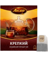Чай черный Лисма Крепкий индийский 100 пак. × 2.0 г Чай черный Лисма Крепкий индийский 100 пак. × 2.0 г
