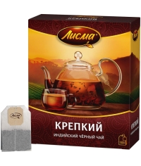 Чай черный Лисма Крепкий индийский 100 пак. × 2.0 г Чай черный Лисма Крепкий индийский 100 пак. × 2.0 г