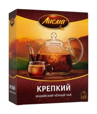 Чай черный Лисма Крепкий индийский 100 пак. × 2.0 г Чай черный Лисма Крепкий индийский 100 пак. × 2.0 г