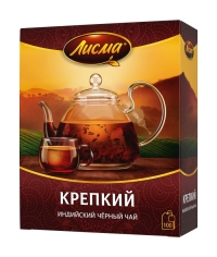 Чай черный Лисма Крепкий индийский 100 пак. × 2.0 г Чай черный Лисма Крепкий индийский 100 пак. × 2.0 г