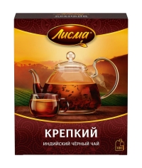 Чай черный Лисма Крепкий индийский 100 пак. × 2.0 г Чай черный Лисма Крепкий индийский 100 пак. × 2.0 г