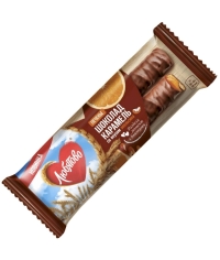 Любятово печенье сахарное Карамель со вкусом Апельсина с молочным шоколадом 50 г