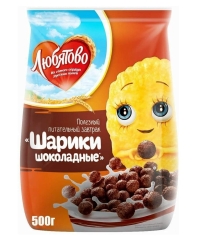 Шарики ЛЮБЯТОВО Шоколадные 500 г