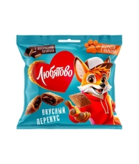 Подушечки злаковые Любятово с шоколадной начинкой 40 г