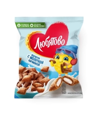 Подушечки злаковые Любятово с молочной начинкой 140 г