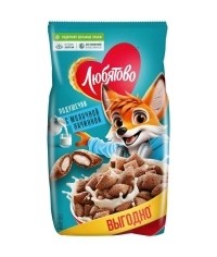 Подушечки злаковые Любятово с молочной начинкой 500 г