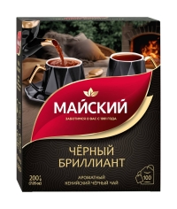 Чай черный Майский Черный Бриллиант 100 пак. × 2 г