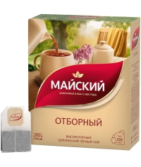 Чай черный Майский Отборный 100 пак. × 2 г