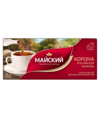 Чай черный Майский Корона Российской империи 25 пак. × 2 г