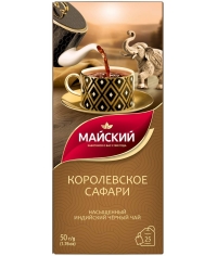 Чай черный Майский Королевское сафари 25 пак. × 2 г