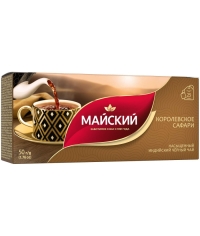 Чай черный Майский Королевское сафари 25 пак. × 2 г