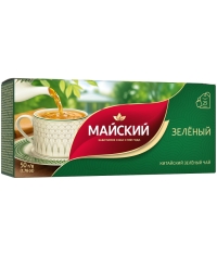 Чай Майский зеленый китайский 25 пак. × 2 г
