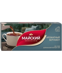 Чай черный Майский Ароматный Бергамот 25 пак. × 1.5 г
