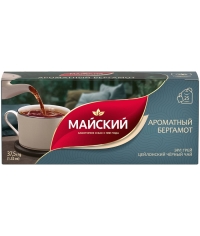 Чай черный Майский Ароматный Бергамот 25 пак. × 1.5 г