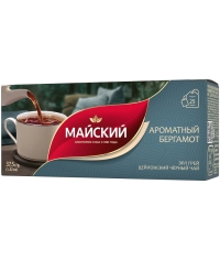 Чай черный Майский Ароматный Бергамот 25 пак. × 1.5 г