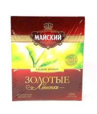 Чай черный Майский Золотые Лепестки 100 пак. × 2 г