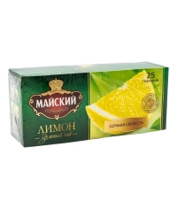 Чай Майский зеленый с лимоном 25 пак. × 2 г