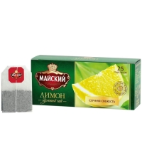 Чай Майский зеленый с лимоном 25 пак. × 2 г