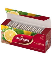 Чай черный Майский ЛИМОН 25 пак. × 1.5 г