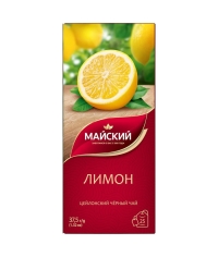 Чай черный Майский ЛИМОН 25 пак. × 1.5 г