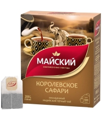 Чай черный Майский Королевское сафари 100 пак. × 2 г