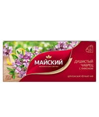 Чай черный Майский Душистый чабрец с лимоном 25 пак. × 1.5 г