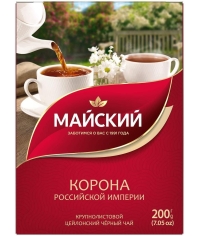Чай черный Майский Корона Российской империи 200 г Чай черный Майский Корона Российской империи 200 г