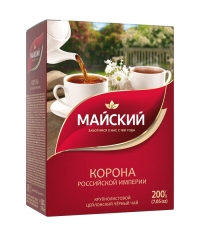 Чай черный Майский Корона Российской империи 200 г Чай черный Майский Корона Российской империи 200 г