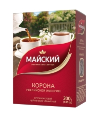 Чай черный Майский Корона Российской империи 200 г Чай черный Майский Корона Российской империи 200 г