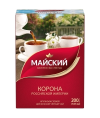 Чай черный Майский Корона Российской империи 200 г Чай черный Майский Корона Российской империи 200 г