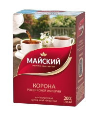 Чай черный Майский Корона Российской империи 200 г Чай черный Майский Корона Российской империи 200 г