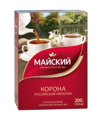 Чай черный Майский Корона Российской империи 200 г Чай черный Майский Корона Российской империи 200 г