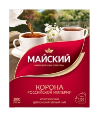 Чай черный Майский Корона Российской империи 100 пак. × 2 г