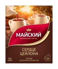 Чай черный Майский Сердце Цейлона 100 пак. × 1.7 г
