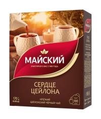 Чай черный Майский Сердце Цейлона 100 пак. × 1.7 г