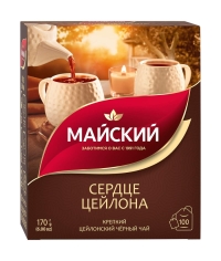 Чай черный Майский Сердце Цейлона 100 пак. × 1.7 г
